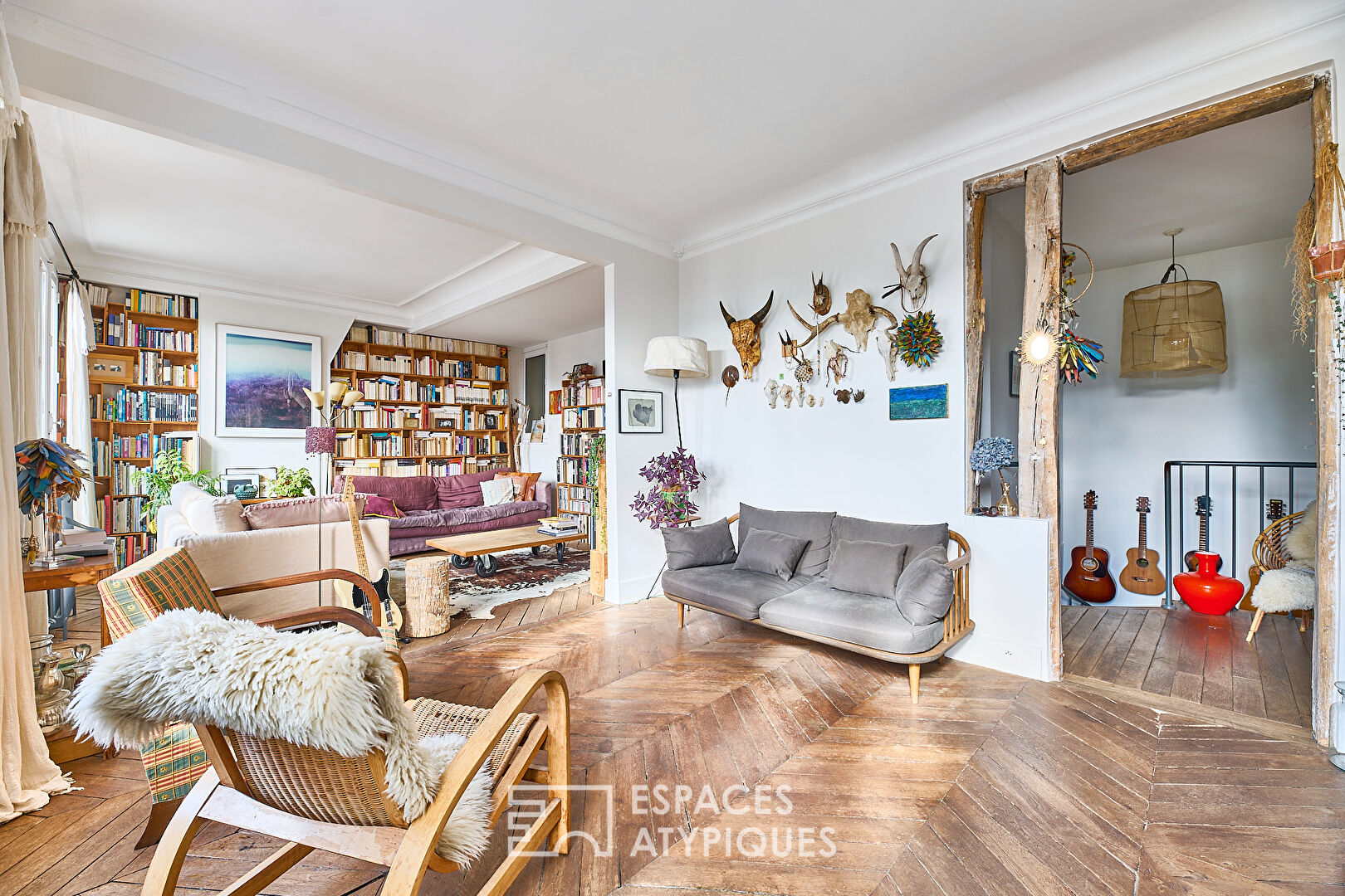 Duplex familial bohème chic avec balcon – Montmartre-Anvers