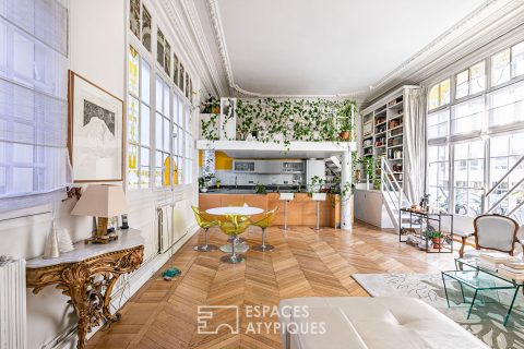 Appartement traversant esprit loft avec balcon – Wagram-Pereire