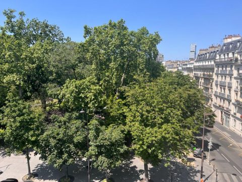 Top floor overlooking the Square des Batignolles