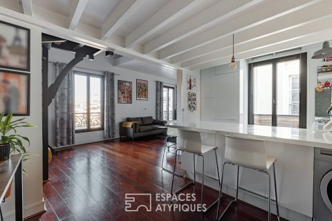 Top floor overlooking the Square des Batignolles