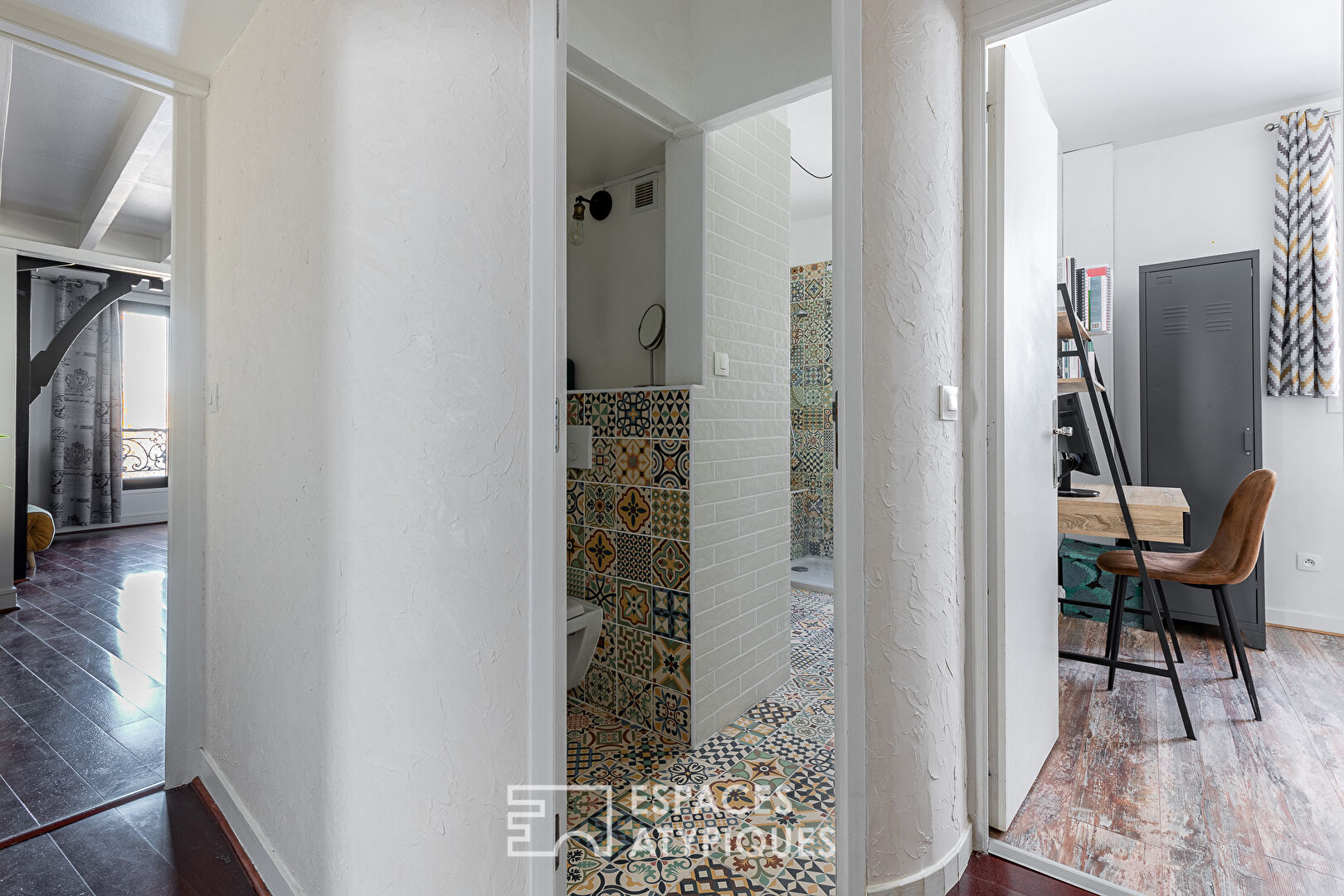 Top floor overlooking the Square des Batignolles