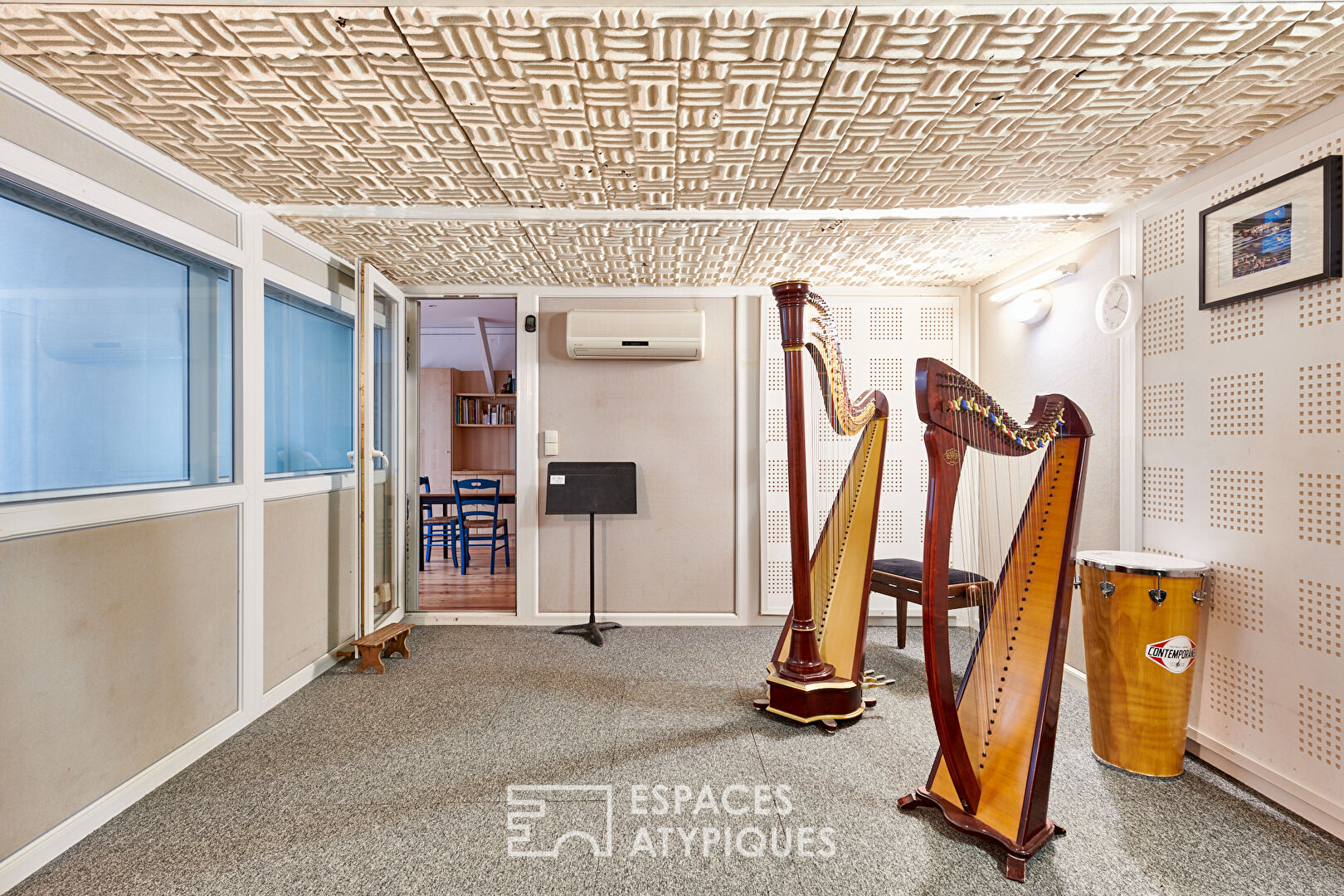 Appartement loft avec studio de musique