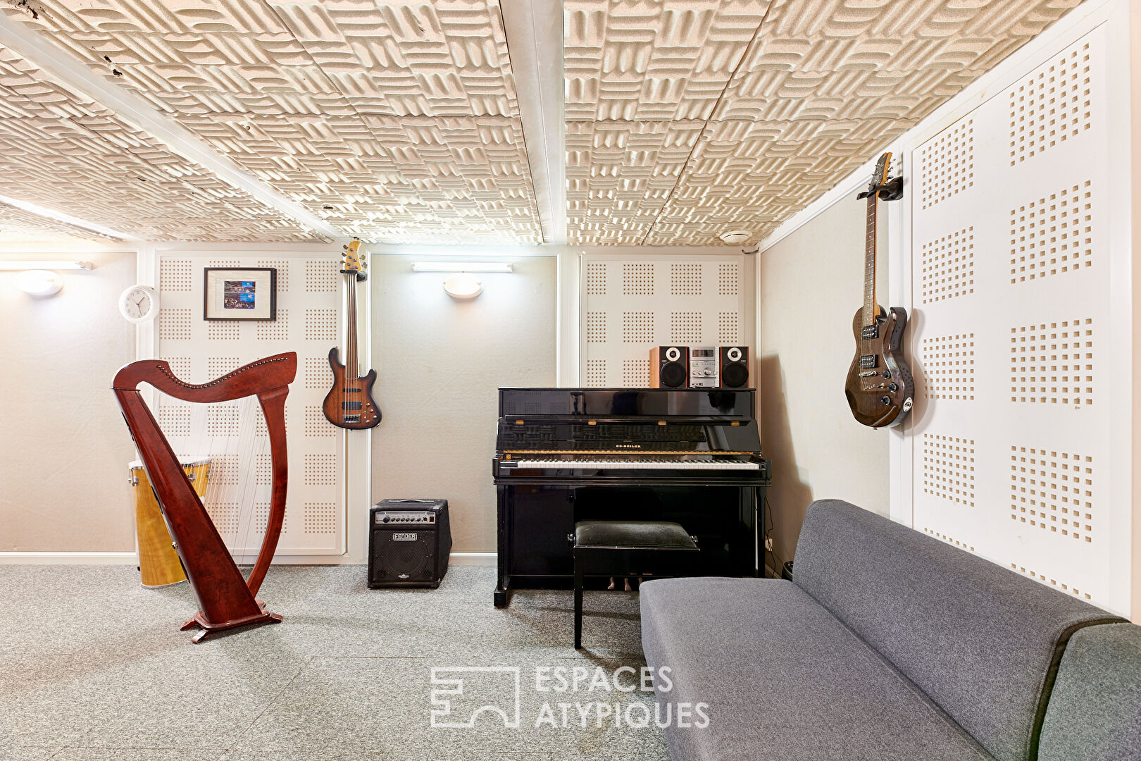 Appartement loft avec studio de musique