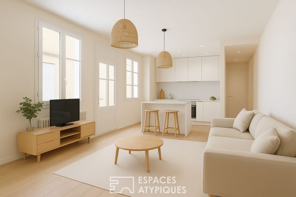 Maison sur cour proche Place Saint-Ferdinand