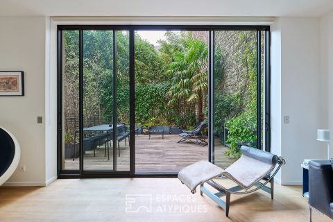 Duplex familial traversant avec terrasses – Village d’Auteuil