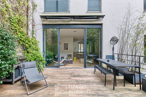 Duplex familial traversant avec terrasses – Village d’Auteuil