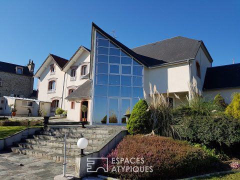 Sur les hauteurs de Cherbourg , maison avec vue plongeante sur la rade