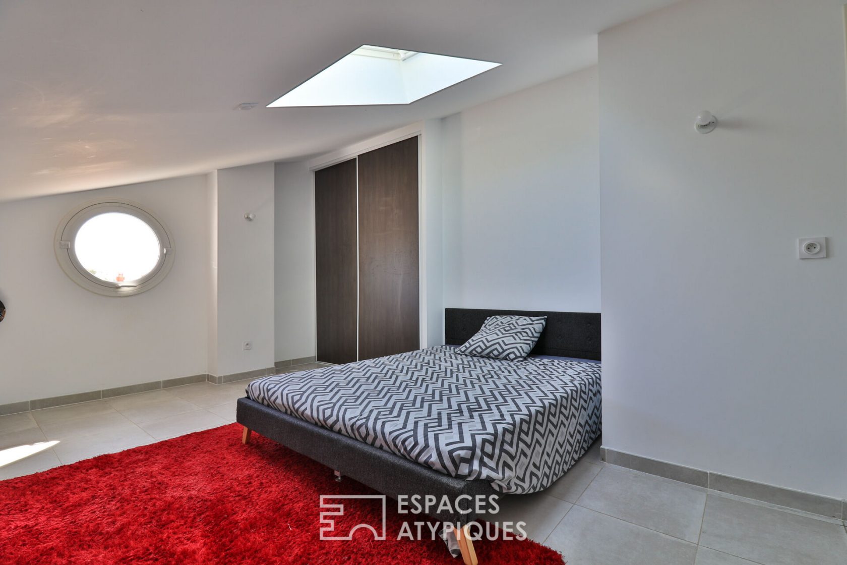 Contemporary duplex apartment with large terrace
