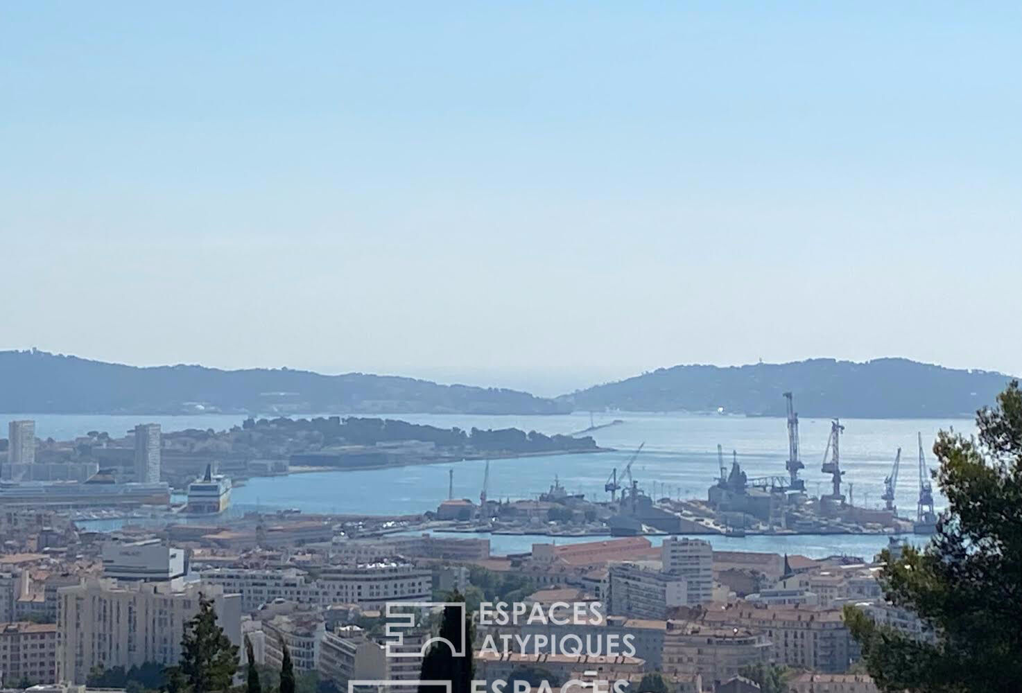 Terrain à bâtir viabilisé vue mer aérienne