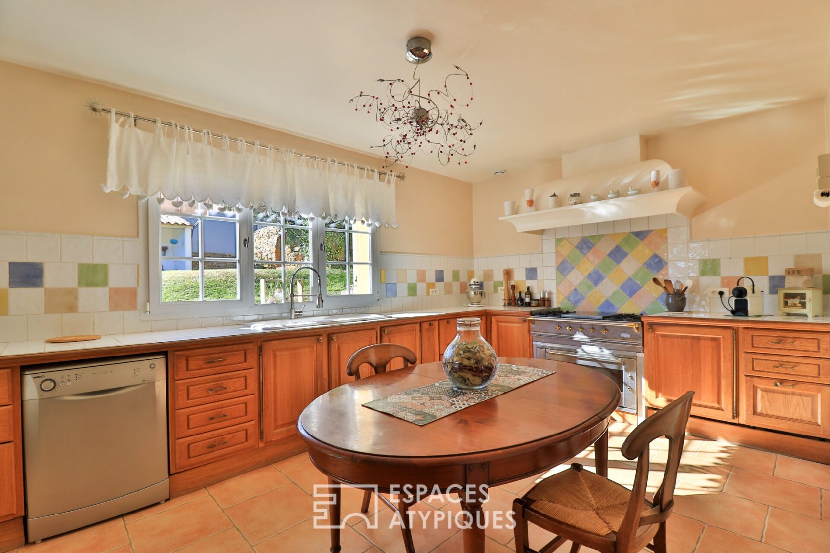 Neo-classical house with contemporary annex, nature park and swimming pool.
