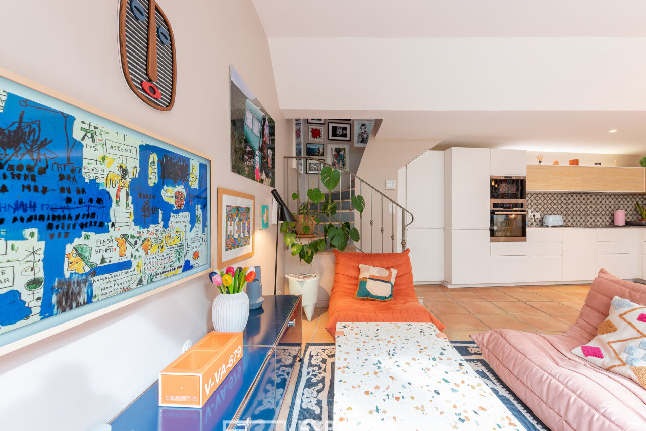 Contemporary duplex in a historic residence.