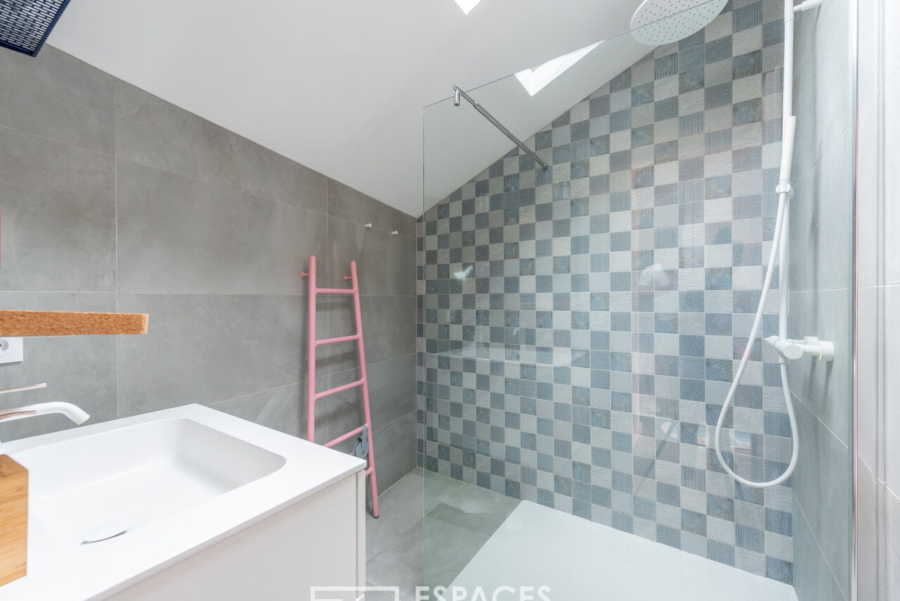 Contemporary duplex in a historic residence.