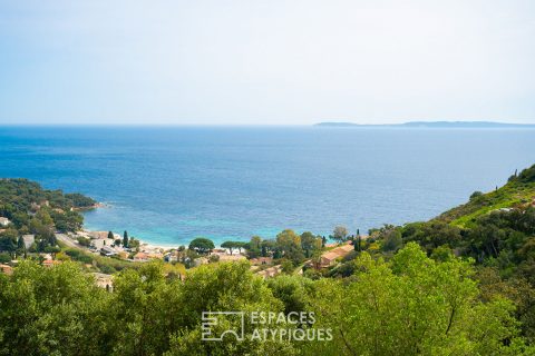 Maison vue mer en pleine nature