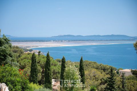 Villa provençale avec sa vue mer panoramique à Carqueiranne var