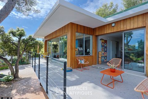 Villa californienne rénovée, havre d&rsquo;élégance à deux pas des plages