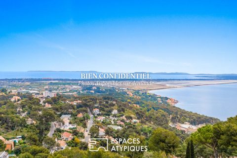 Maison  vue mer panoramique au calme à Hyères