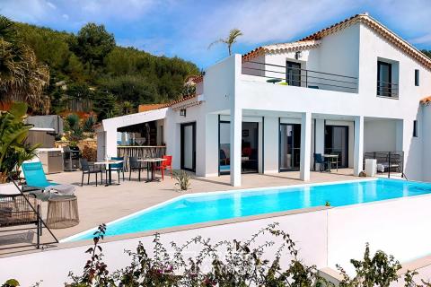 Maison rénovation contemporaine  vue mer panoramique