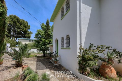 Villa d’architecte années 60 avec jardin méditerranéen