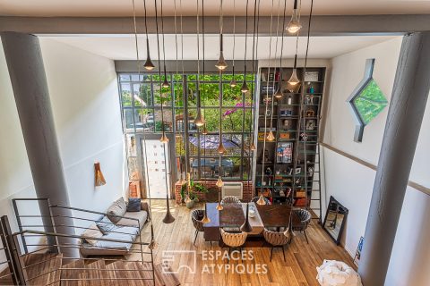 Loft industriel avec terrasse