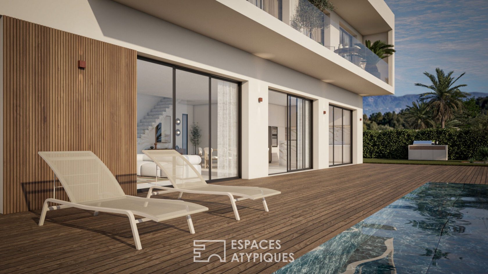 Villa contemporaine en cours d’achèvement
