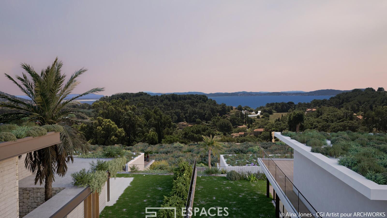 Villa contemporaine en cours d’achèvement