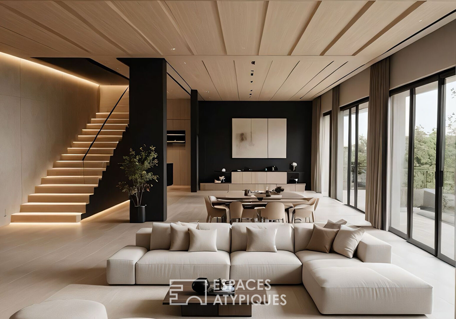 Villa contemporaine en cours d’achèvement