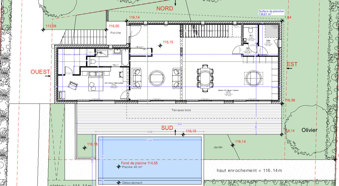 Villa contemporaine en cours d’achèvement