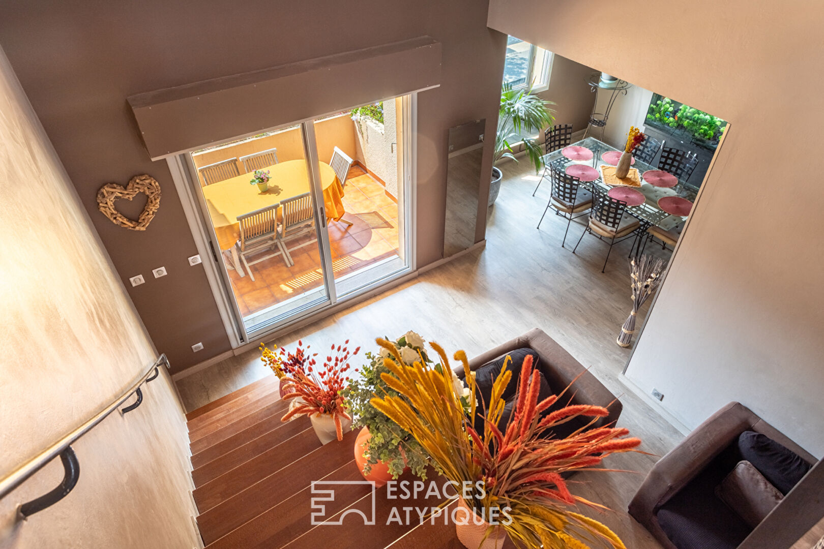 Top-floor duplex apartment near the sea in Cap Brun