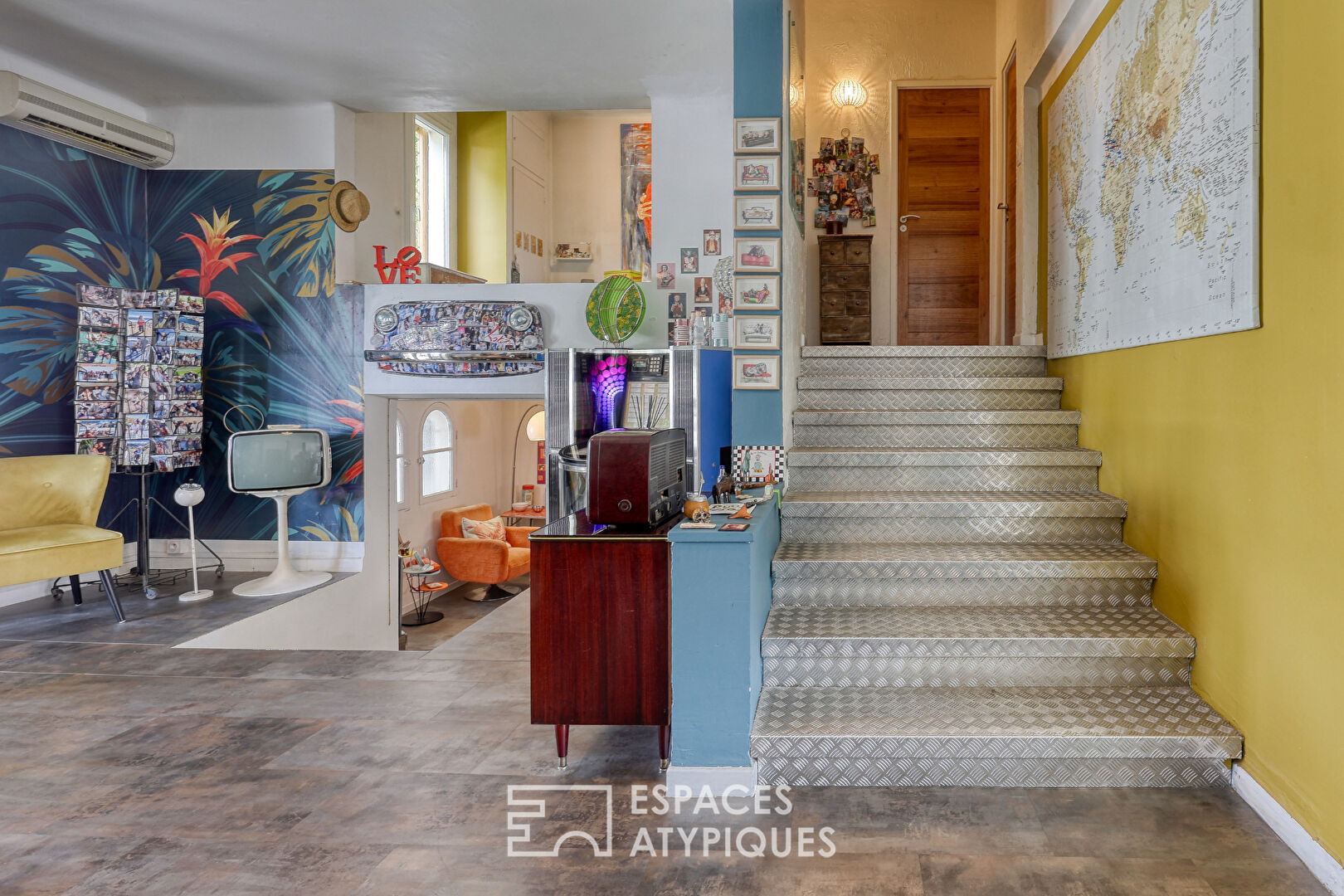 Villa au look vintage avec piscine