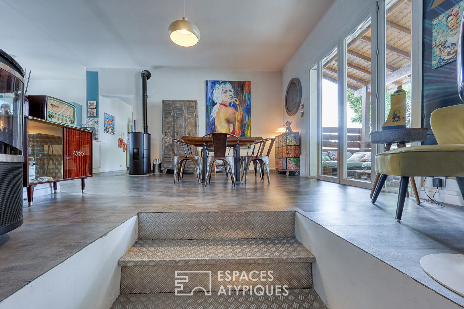 Villa au look vintage avec piscine