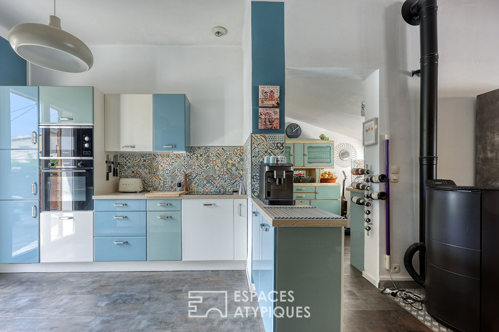 Villa au look vintage avec piscine