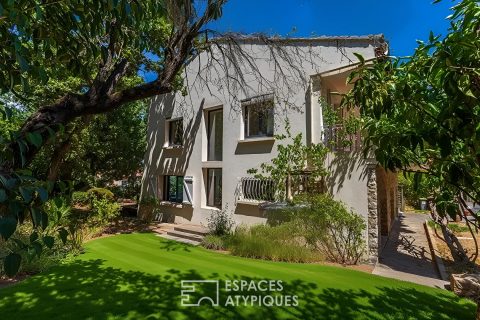 Quiet family home with wooded garden and potential swimming pool