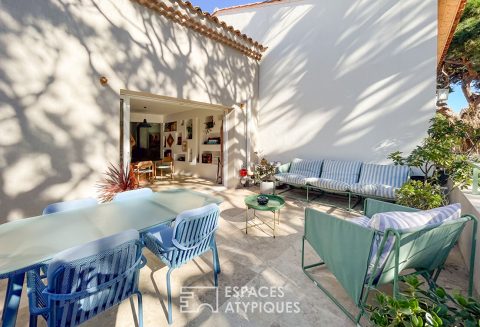 Real estate complex in La Capte with terraces, garage and beach 100 m away