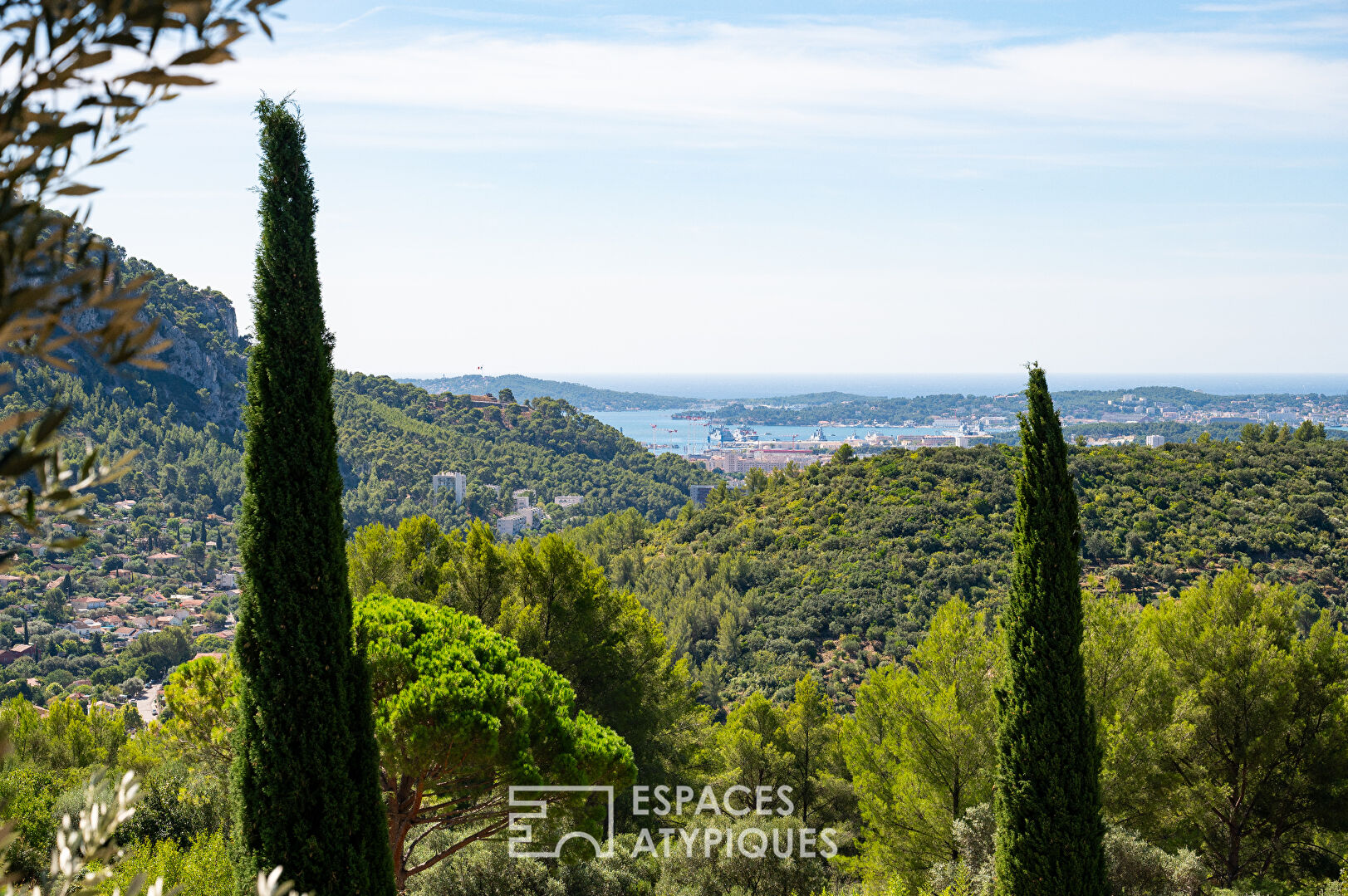 Haut de villa plain pied vue mer