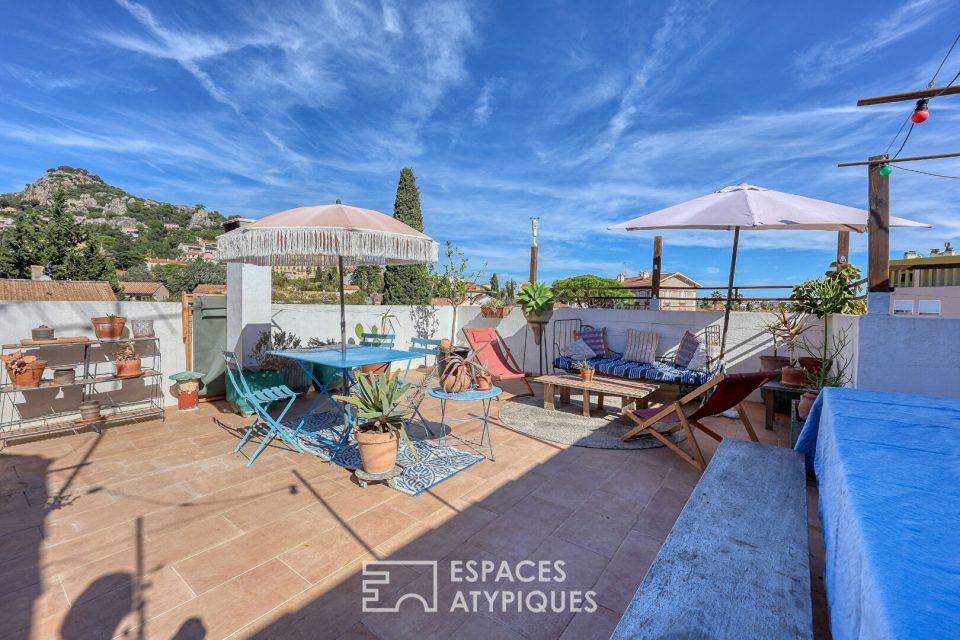 Duplex bohème avec terrasse proche centre-ville