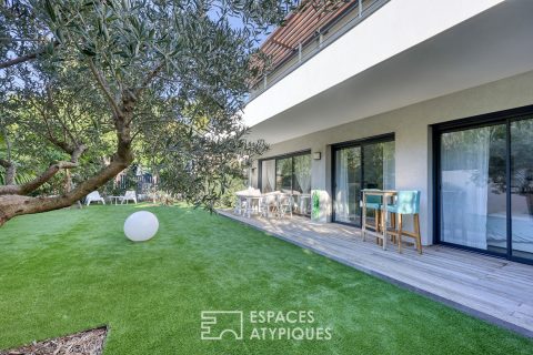 Rez-de-jardin avec un grand extérieur dans une résidence très haut de gamme