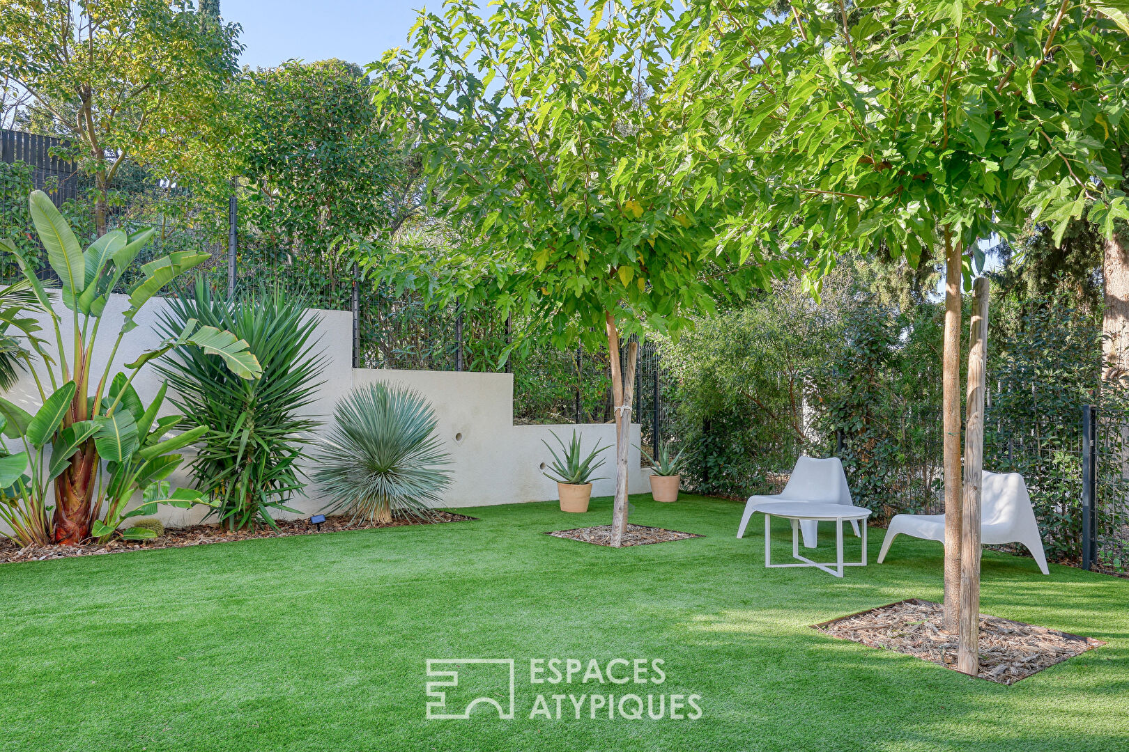 Rez-de-jardin avec un grand extérieur dans une résidence très haut de gamme