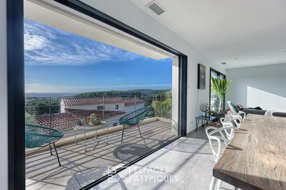 Villa contemporaine vue mer