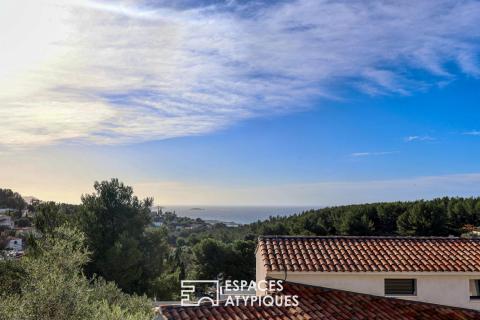 Villa contemporaine vue mer