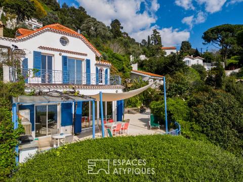 Villa sur la mer avec accès direct à une crique