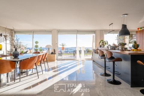 Appartement vue mer et rade avec terrasse
