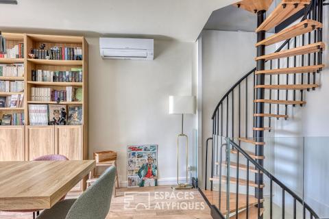 Maison de village esprit contemporain et plages à pieds