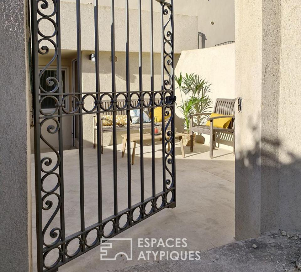 Appartement contemporain avec jardin