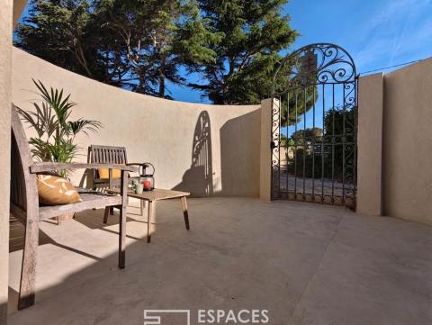 Appartement contemporain avec jardin