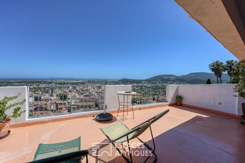 Maison de charme avec terrasse et vue mer