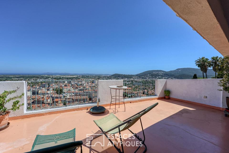 Maison de charme avec terrasse et vue mer