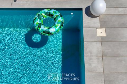 Villa contemporaine avec piscine cadre nature