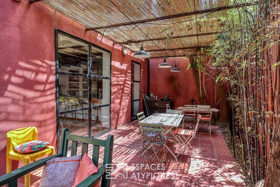 Loft en duplex avec patio