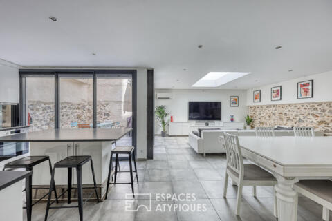 Appartement type loft avec patio