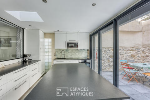 Appartement type loft avec patio